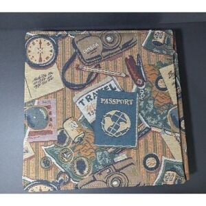 Creative Memories Tapestry Travel Passport Album Orig 12x12, 15 Pgs & Protectors